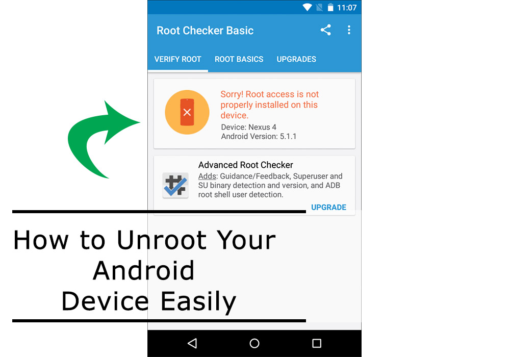 How To Unroot Any Android Device Quickly - AndroMaster